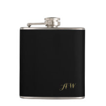 Schwarzes modernes Minimalistisches Monogramm