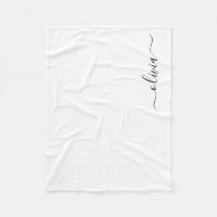 Schwarzes, modernes Monogramm mit Namen