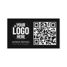 Schwarzes modernes QR-Code-Logo