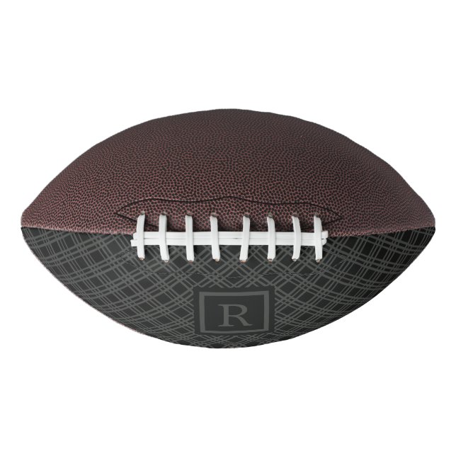 Schwarzes Monogramm Football (Vorderseite)