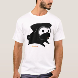 Schwarzes Mops-Spiel! Shirt
