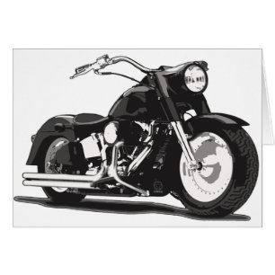 Schwarzes Motorrad