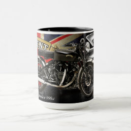 Schwarzes Motorrad 1952 Vincents Schatten-998cc Tasse