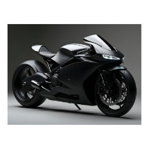 Schwarzes Motorrad