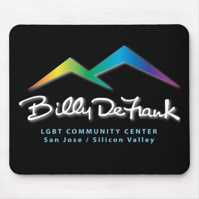 Schwarzes Mousepad (Vorne)