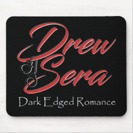 Schwarzes mousepad mit zeichnete das Logo der