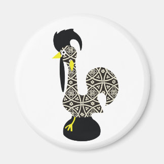 Schwarzes Muster, Galo de Barcelos Magnet