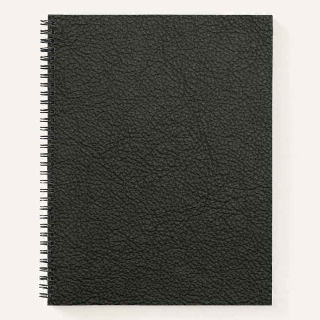 Schwarzes Muster Snakeskin Notizbuch (Vorderseite)