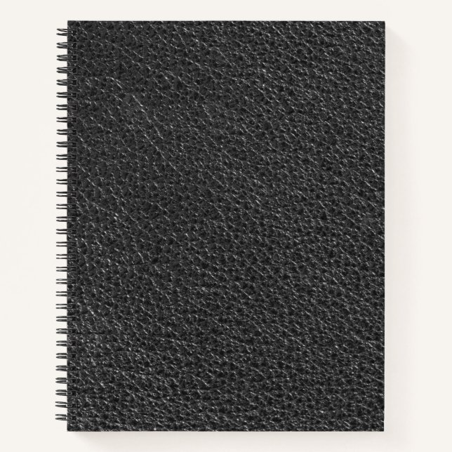 Schwarzes Muster Snakeskin Notizbuch (Vorderseite)