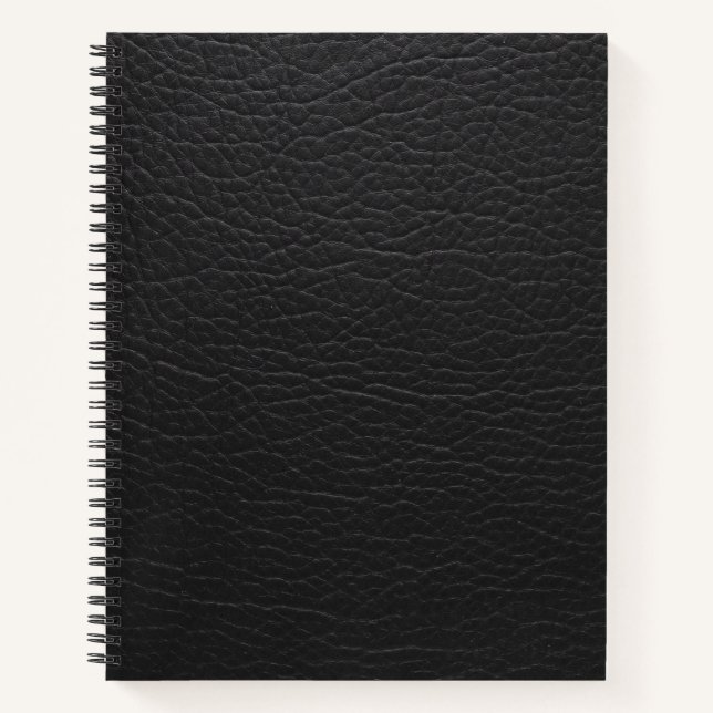 Schwarzes Muster Snakeskin Notizbuch (Vorderseite)