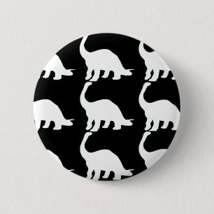 Schwarzes n-Weiß Dinos Button