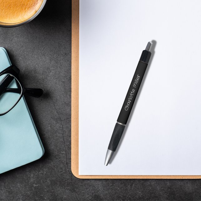 Schwarzes Namensskript Kugelschreiber (Von Creator hochgeladen)