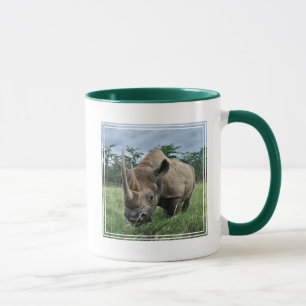 Schwarzes Nashorn Kenia Tasse