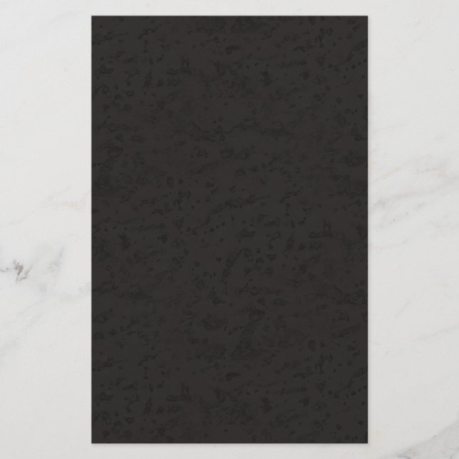 Schwarzes Naturkork-Barken-Blick-Holz-Korn Briefpapier (Vorderseite)
