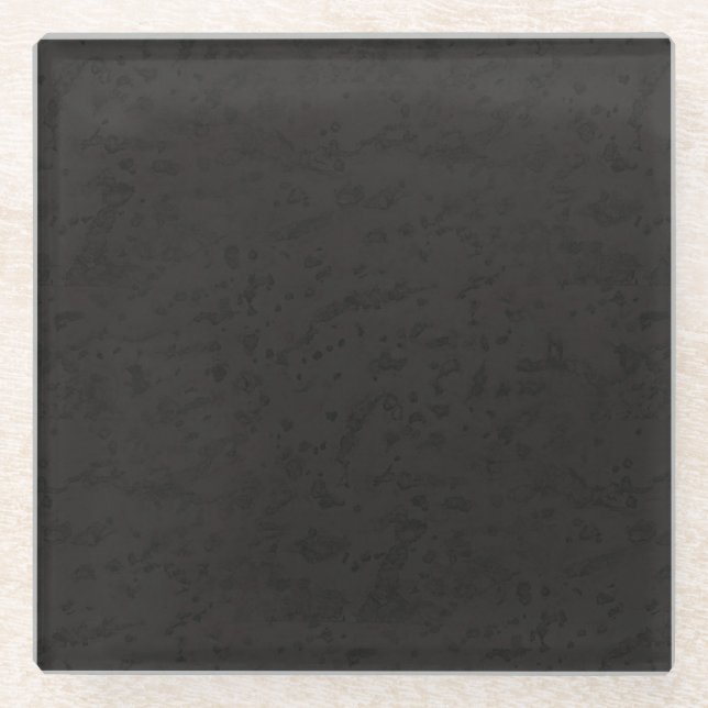 Schwarzes Naturkork-Barken-Blick-Holz-Korn Glasuntersetzer (Vorderseite)