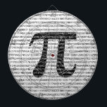 Schwarzes Number pi day mathematical symbol Dartscheibe<br><div class="desc">Schwarzes Number pi day mathematical symbol</div>