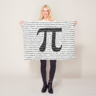 Schwarzes Number pi day mathematical symbol Fleecedecke