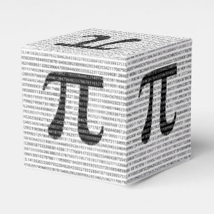 Schwarzes Number pi day mathematical symbol Geschenkschachtel