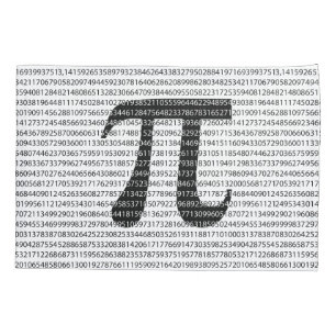 Schwarzes Number pi day mathematical symbol Kissenbezug