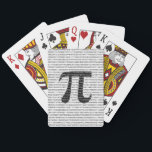 Schwarzes Number pi day mathematical symbol Spielkarten<br><div class="desc">Schwarzes Number pi day mathematical symbol</div>