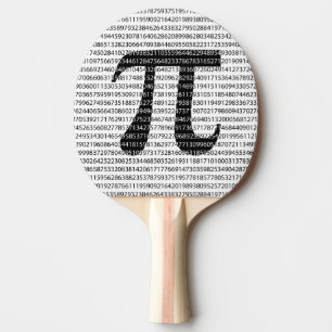 Schwarzes Number pi day mathematical symbol Tischtennis Schläger