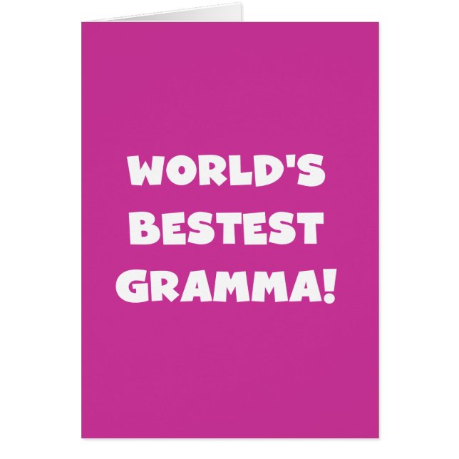 Schwarzes oder Weiß des Gut-est Gramma der Welt (Vorne)