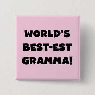 Schwarzes oder Weiß des Gut-est Gramma der Welt Button