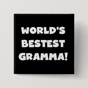 Schwarzes oder Weiß des Gut-est Gramma der Welt Button