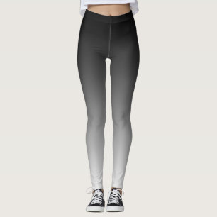 Schwarzes Ombre Gradient verblasst Leggings