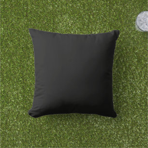 Schwarzes Outdoor-Kissen Kissen