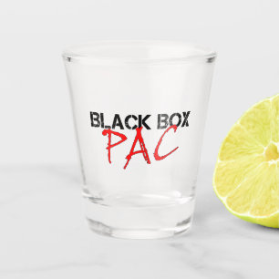 Schwarzes PAC-Schiebeglas Schnapsglas