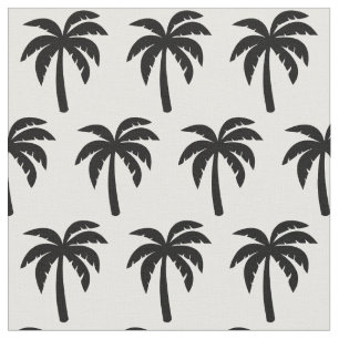 Schwarzes Palme-Gewebe Stoff