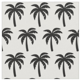 Schwarzes Palme-Gewebe Stoff