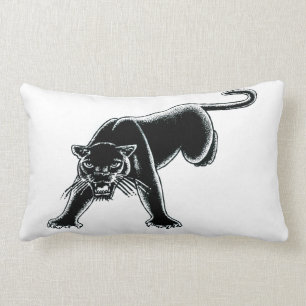 Schwarzes Panther Pillow Lendenkissen