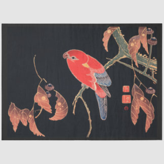 Schwarzes Papier für japanische Vögel