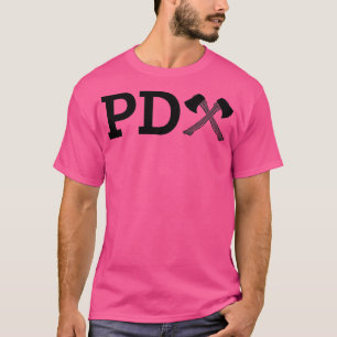 Schwarzes PDAxe-Logo T-Shirt