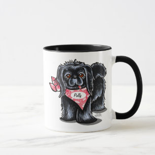 Schwarzes Pekingese Tasse