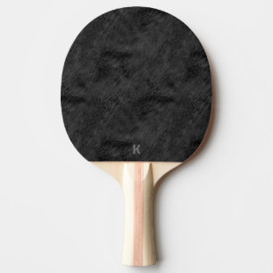 Schwarzes Pelzmuster Tischtennis Schläger