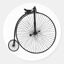 Schwarzes Penny-Farthing-Vintage-Fahrrad