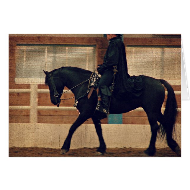 Schwarzes Pferd (Vorderseite (Horizontal))