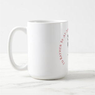 Schwarzes Pferd mit rotem Handschuh und Derby Day Kaffeetasse