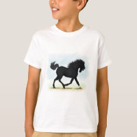Schwarzes Pferd mit Star & Sock (Black Beauty)