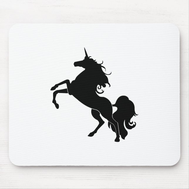 Schwarzes Pferd Mousepad (Vorne)