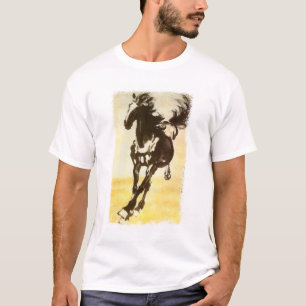 Schwarzes Pferd T-Shirt