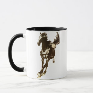 Schwarzes Pferd Tasse
