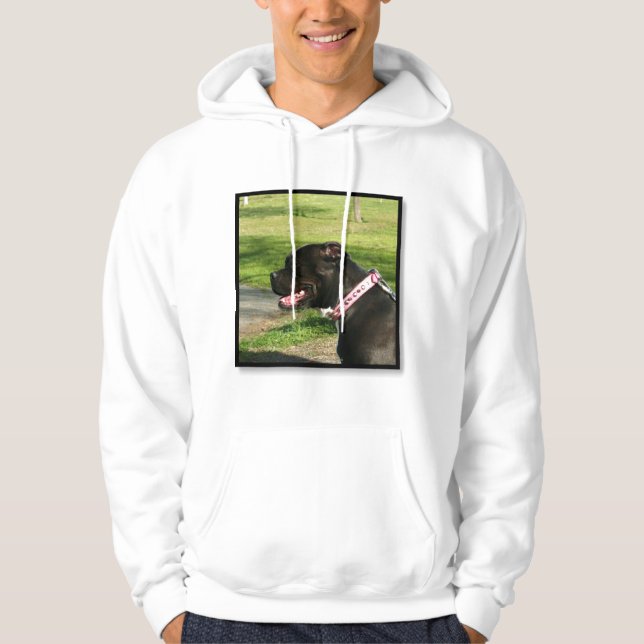 Schwarzes Pitbull Sweatshirt (Vorderseite)