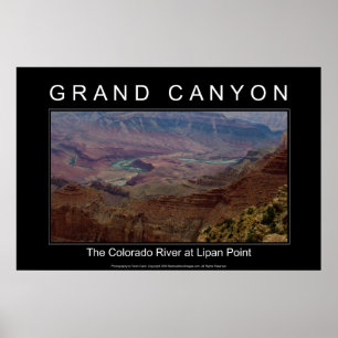 Schwarzes Plakat des Grand- Canyonfluss-4853