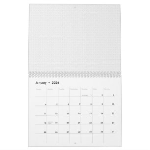 Schwarzes Polka-Punkt-Nahtloses Muster Kleine Pu Kalender