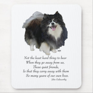 Schwarzes Pomeranian Andenken Mousepad