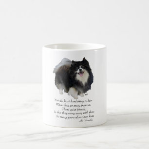 Schwarzes Pomeranian Andenken Tasse